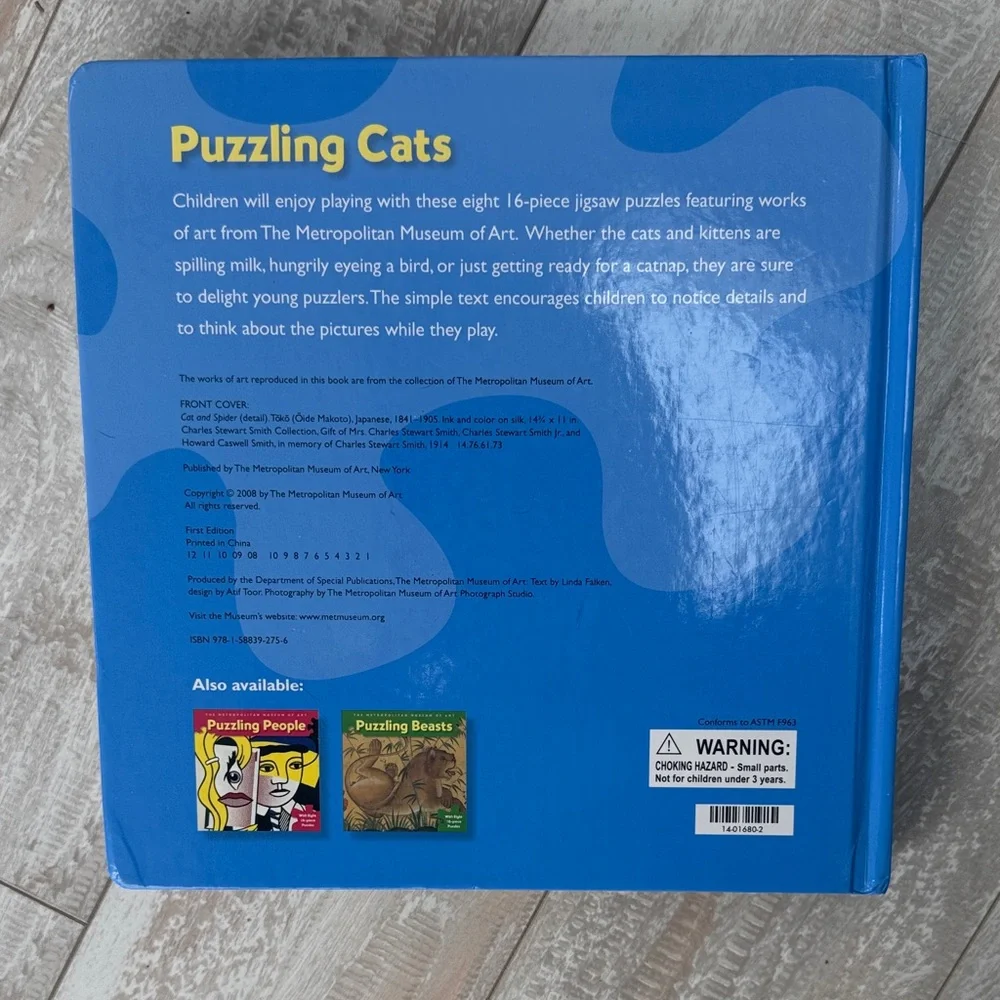 The Metropolitan Museum of Art Puzzling Cats Book: With Eight‎ 16-piece Puzzles